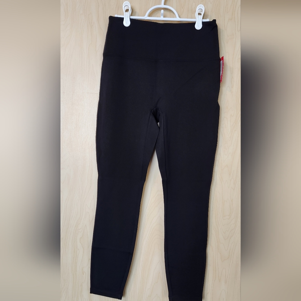 SPANX Black Rayon Blend Leggings